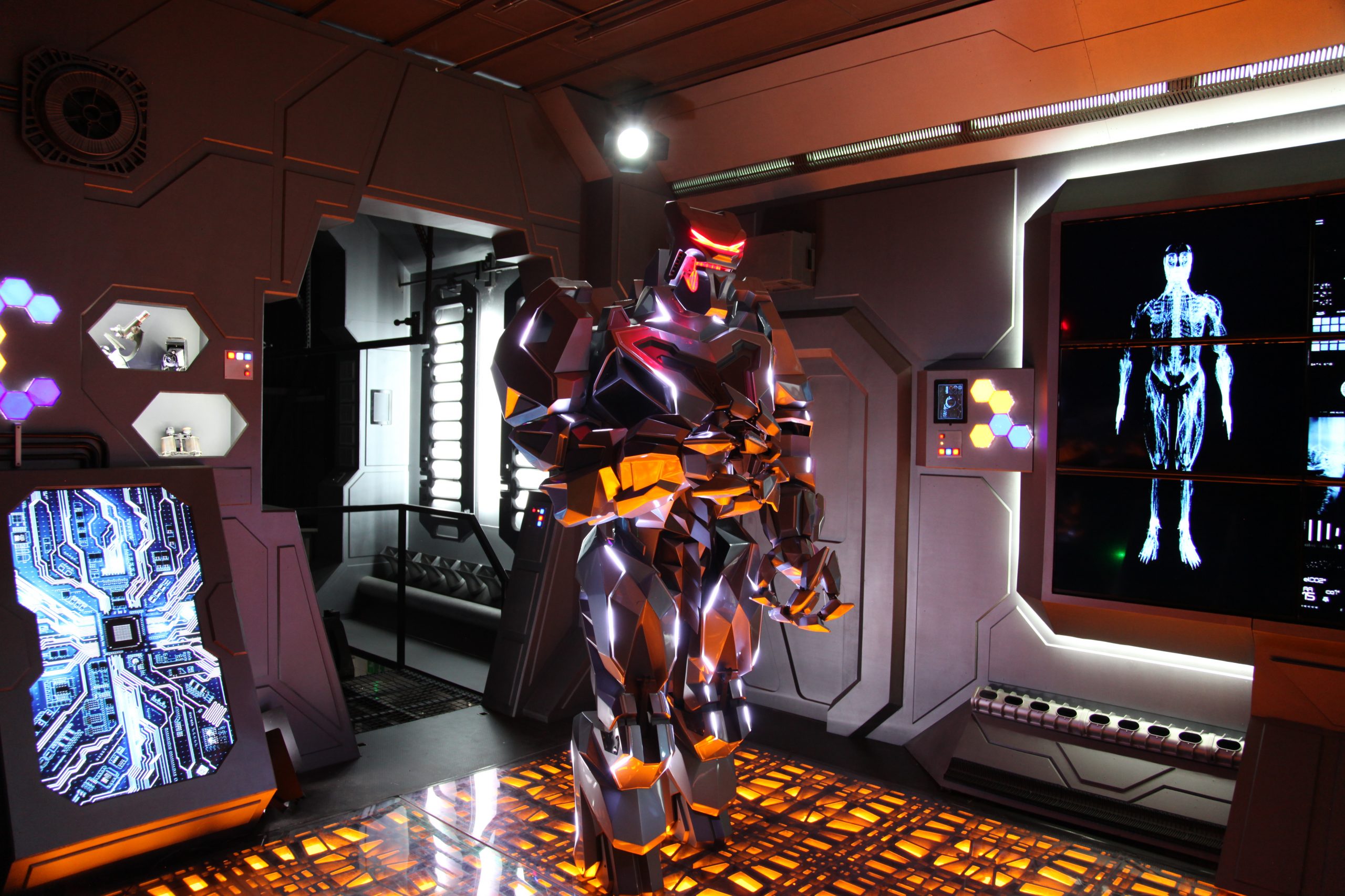 Brutus the Robot in the Cyberstein Spaceship