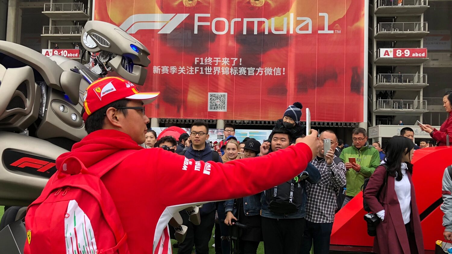 shanghai formula one selfie