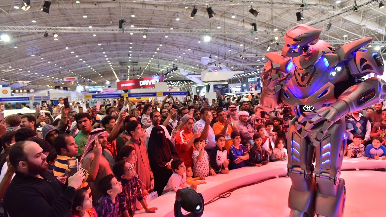 titan corporate on stage toyota crowd