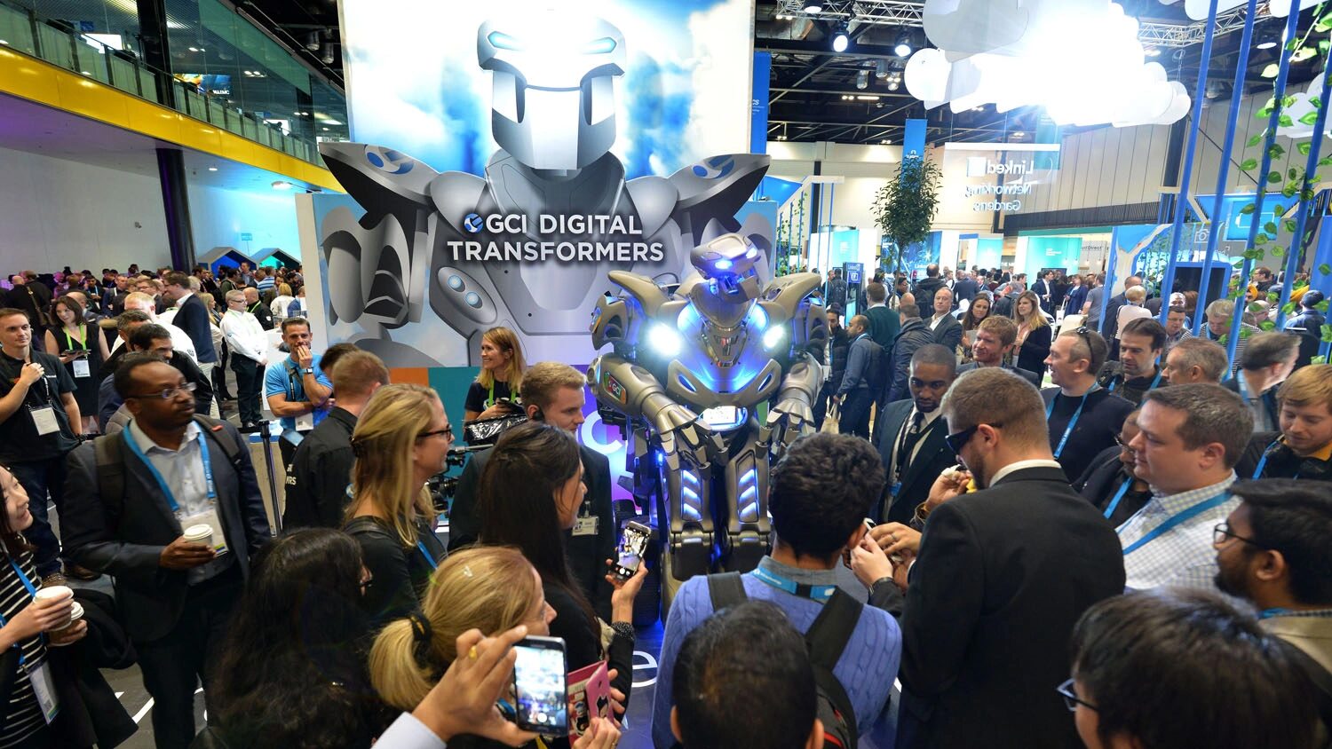 titan corporate trade show crowd