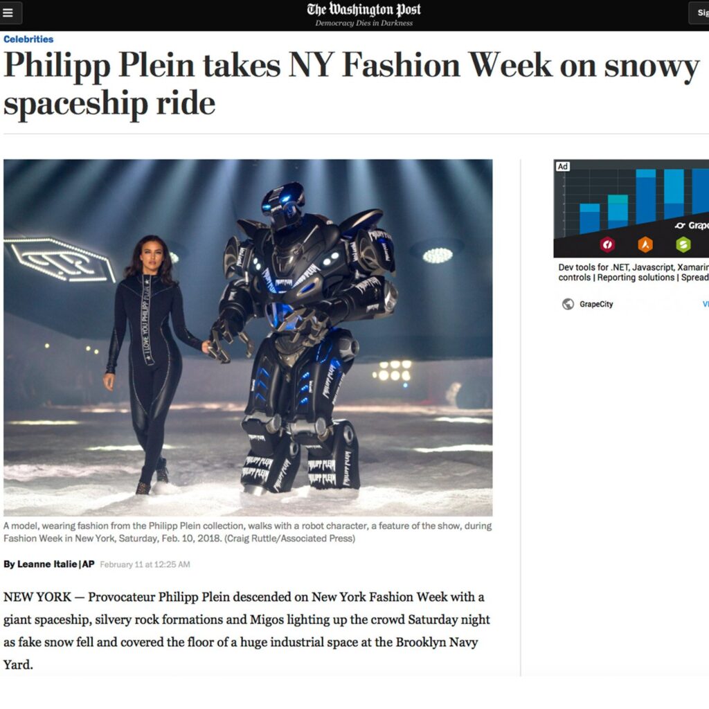 philipp plein new york fashion week titan