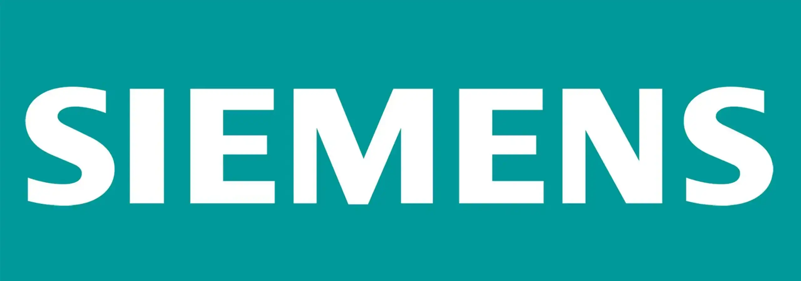 white and green, Siemens logo.